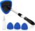 AstroAI Windshield Cleaner, Car Windshield Cleaning Tool Inside with 4 Reusable and Washable Microfiber Pads and Extendable Handle Auto Glass Wiper Kit, Blue