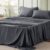 Bedsure Queen Sheet Set – 4 Pieces Soft Queen Size Sheets – Breathable & Cooling – Hotel Luxury – Easy Care Polyester Microfiber Bedding for Women, Men, Dark Grey