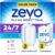 Zevo Flying Insect Trap for Indoors: Light Trap Captures Fruit Flies, Gnats and Houseflies, Starter Kit Value Pack (2 Plug-in Bases + 2 Cartridges)